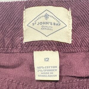 St. John's Bay Maroon Boot Cut Pants
